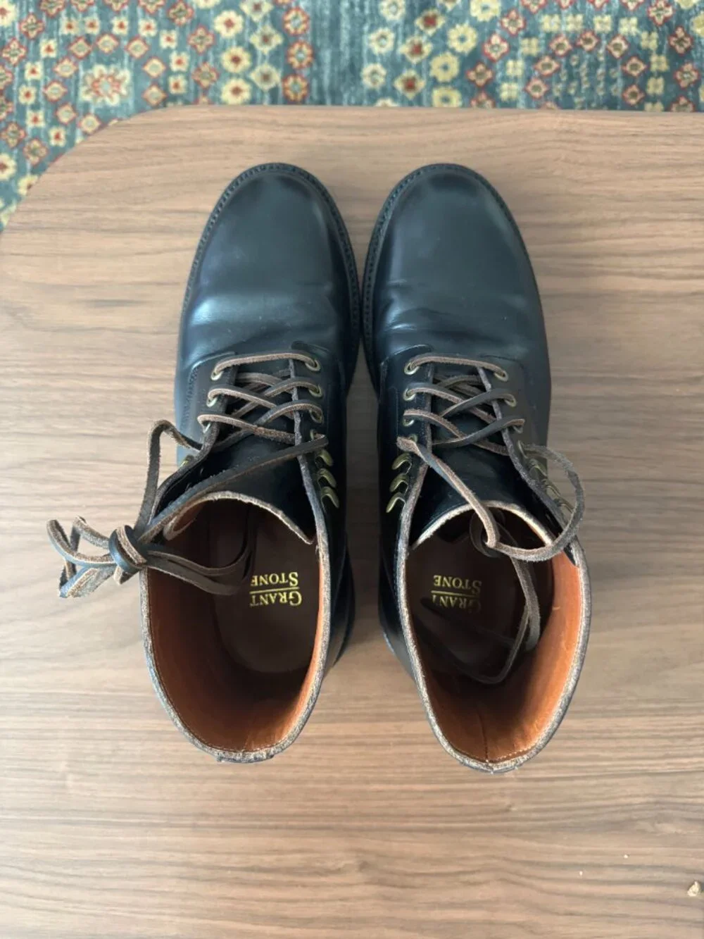 Grant Stone Diesel Boots, Black, Size 10E, Excellent Condition